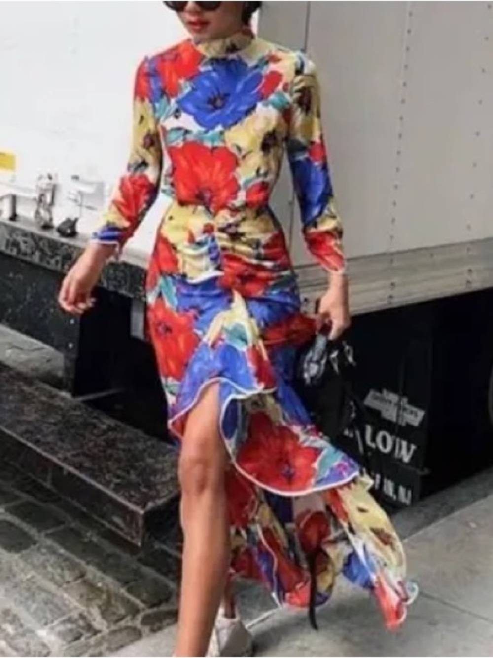 RIXO Floral Open-Back Lucy Dress - XS
